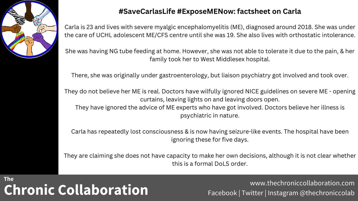 SarahnSolan's tweet photo. Hi @brendanoharasnp  I'm yr constituent &amp; I'm concerned re the gross mistreatment of several patients with #SevereME in @NHSuk hospitals. Please speak out in Parliament /write to the Health Secretary to ask all hospitals to follow NICE guidelines 
 #SaveCarlasLife #ExposeMENow https://t.co/wuN6NLQmI7