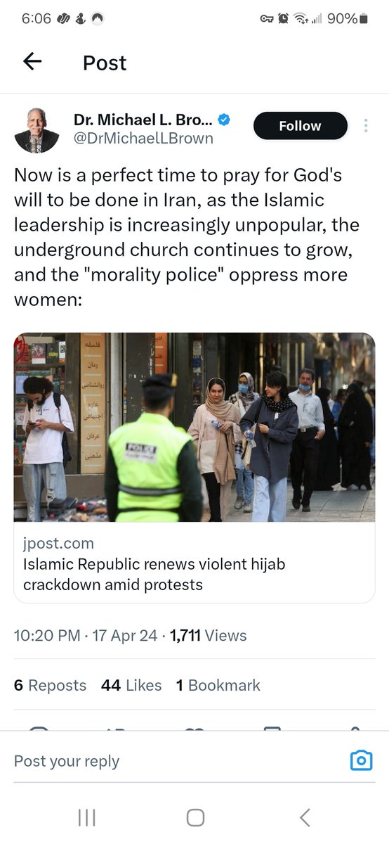 𝗬𝗢𝗨 are complaining about the 'morality police'? @drmichaellbrown