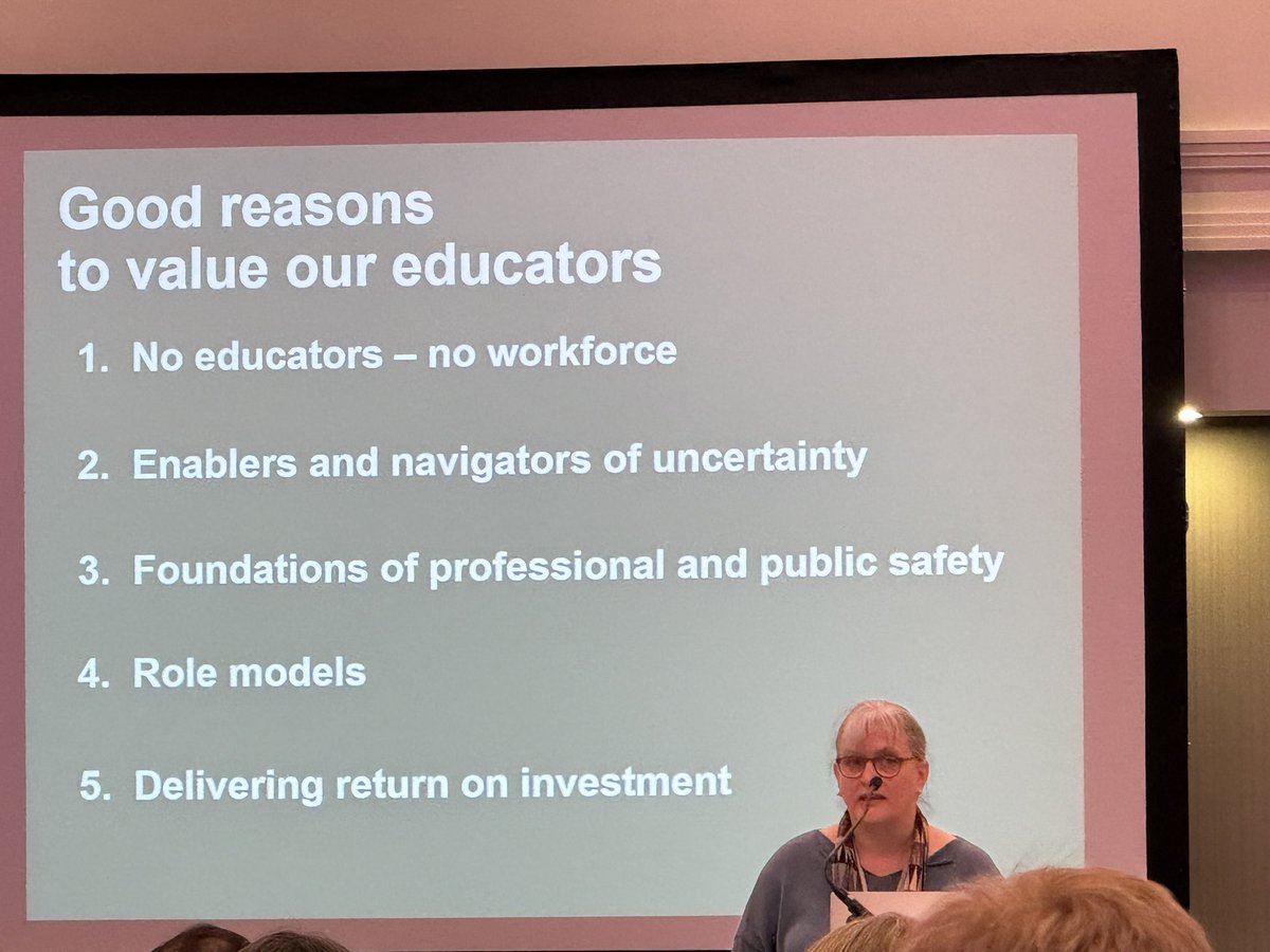Absolutely enthralled listening to @HardingDebs talking about the value of educators at the @NHSE_WTE “valuing our educators” @rcgp educators conference 🥰 @mcwadleyphysio #primarycare #traininghubs