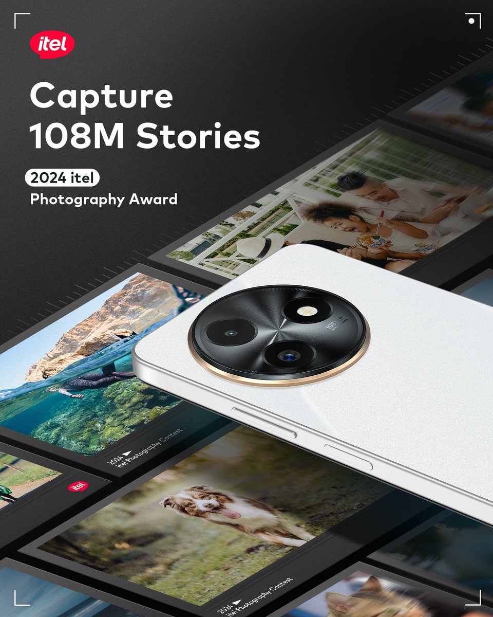 itelghana's tweet photo. Lights. Camera. Adventure!📷
Embark on your photographic journey and seize every moment with the itel S24!
Select your preferred itel S24 variant and start living the soft life!📷📷📷
#capturemomentwi thoutlimits
#108MPCamera
#ClearImaging
#Capturemomentwithout https://t.co/EkyAIYvaSc