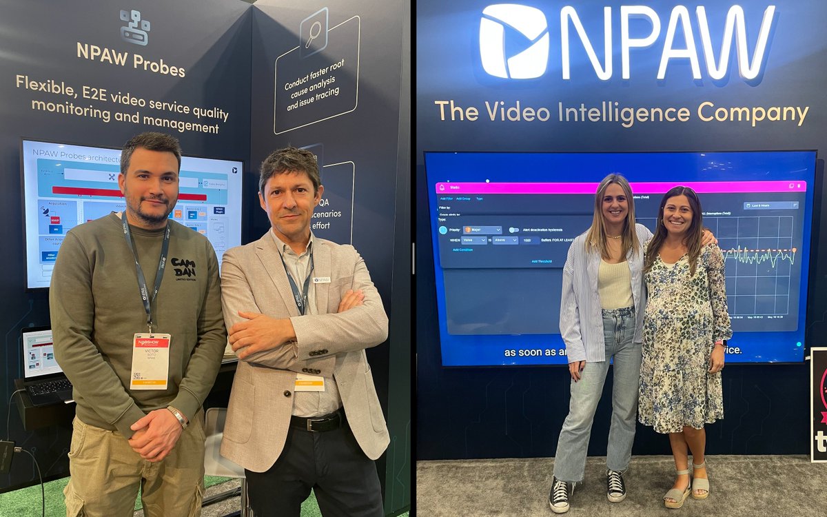 As we close #NAB2024, thank you to everyone who made it possible Special shout-out to our amazing partners @SVideoAlliance,@cleeng,@castlabs, @codavel,@agilecontents for standing by our side👥 We had a blast! Love sharing these highlight photos📸 Here's to more moments like this!