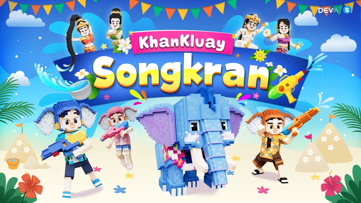 💦🔫 Missed out on SongKran? No worries! Jump into the fun with Khan Kluay in The Sandbox! ☀️🪣

Keep the Thai New Year vibes alive at the electrifying Songkran Festival! 🌺🐘

Play until June 13th for exclusive rewards!
sandbox.game/en/experiences…

#KhanKluay #SongkranFestival