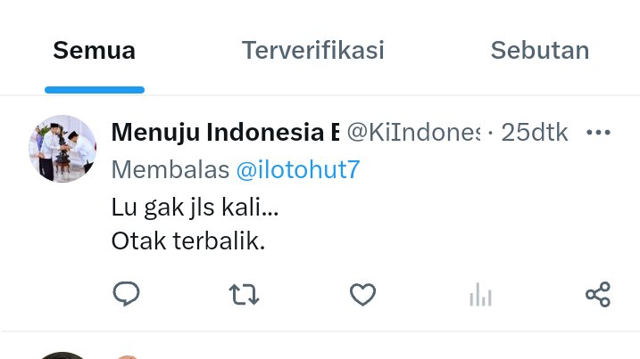 Knp bang? Kok saya dibilang macam ini👇 Padahal sy selama ini merespon baik sama panjenengan. Kalopun ada pembhasan politik pun sy menghindari biar gak ada salah paham. Sy menghormati panjenengan 🙏 sy tahu kita beda pilihan & sy menghargai pilihan panjenengan @KiIndonesiaEmas..