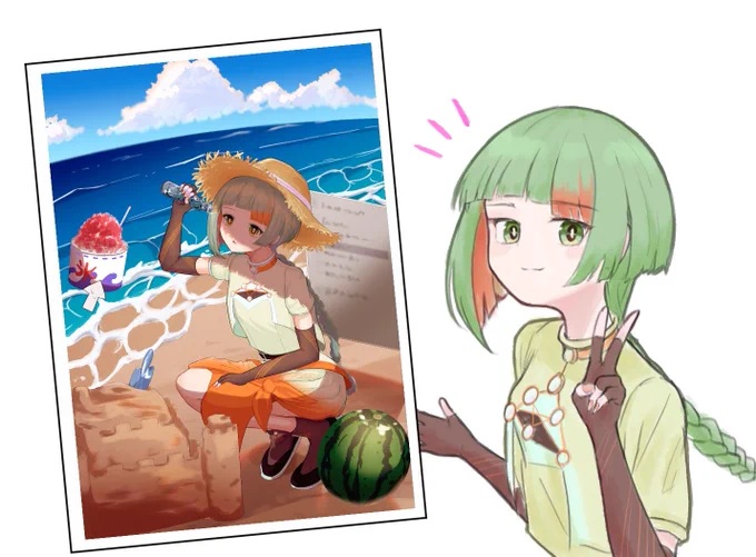 以前描いたこちらのイラストです!他のクリエイターさんのパワーが凄くて圧倒されてますが、載せていただけて本当に嬉しいです!