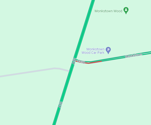 NETrunkRoads's tweet image. #A92 Ladybank - Following an BDV, Fuel and oil are on the carriageway, Triss is on site, Amey assets on route to deal with the spillage. #takecareonapproach #approachwithcaution
