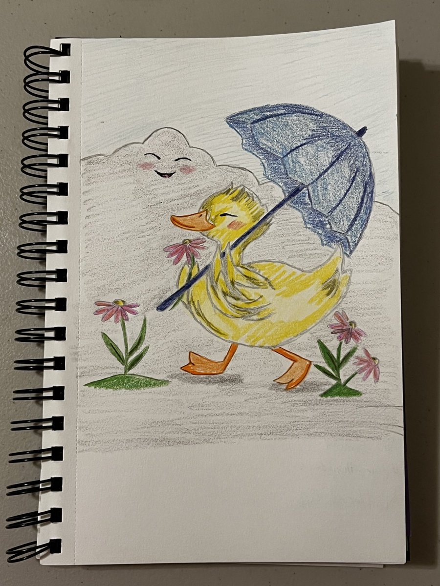 HannahGilley21's tweet photo. 💛💛💛💛💚💚🩷💕🌼🦆☔️
#aprilduck #aduckinapril #colorpencil
#aduckandpinkflowers #cute #socute
#aduckintherain #duckintherain
#duckandanumberella #kawaiiart
#kawaiidrawing #instagramdtiys
#dtiys #drawwithgiadtiys https://t.co/gVoV0qyKPU