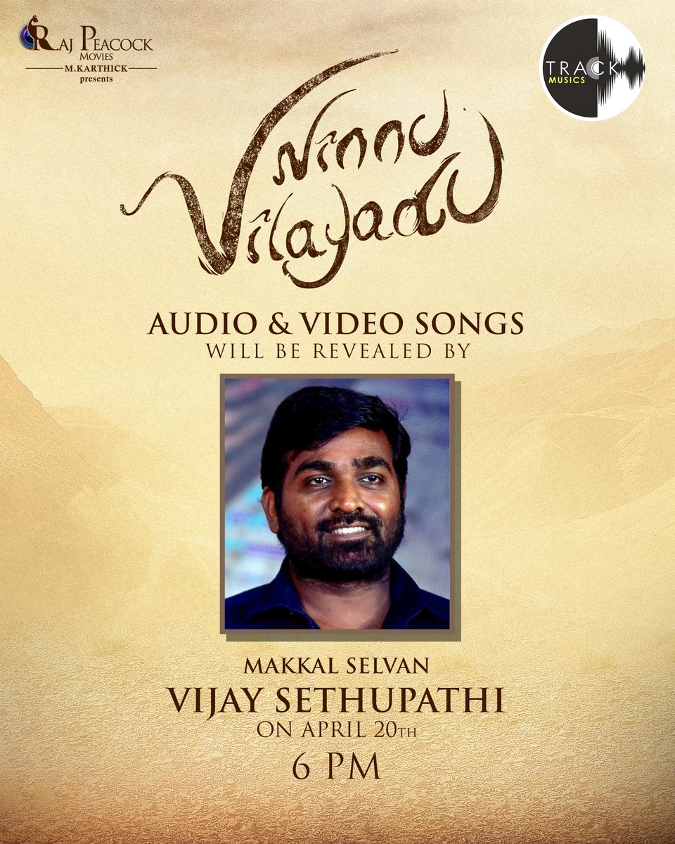 Exciting News Makkal Selvan @VijaySethuOffl gonna release the song #Ennavo from the movie #NinnuVilayadu on coming 20/04/2024 #6:05pm...! 🎹 A @sathya_records Musical 🎹 ✍🏻 Lyrics by @Lyricist_Mohan ✍🏻 🎙️ Sung by: @sreekanth1810 🎙️ #dineshmaster #nandanaanand #trackmusics