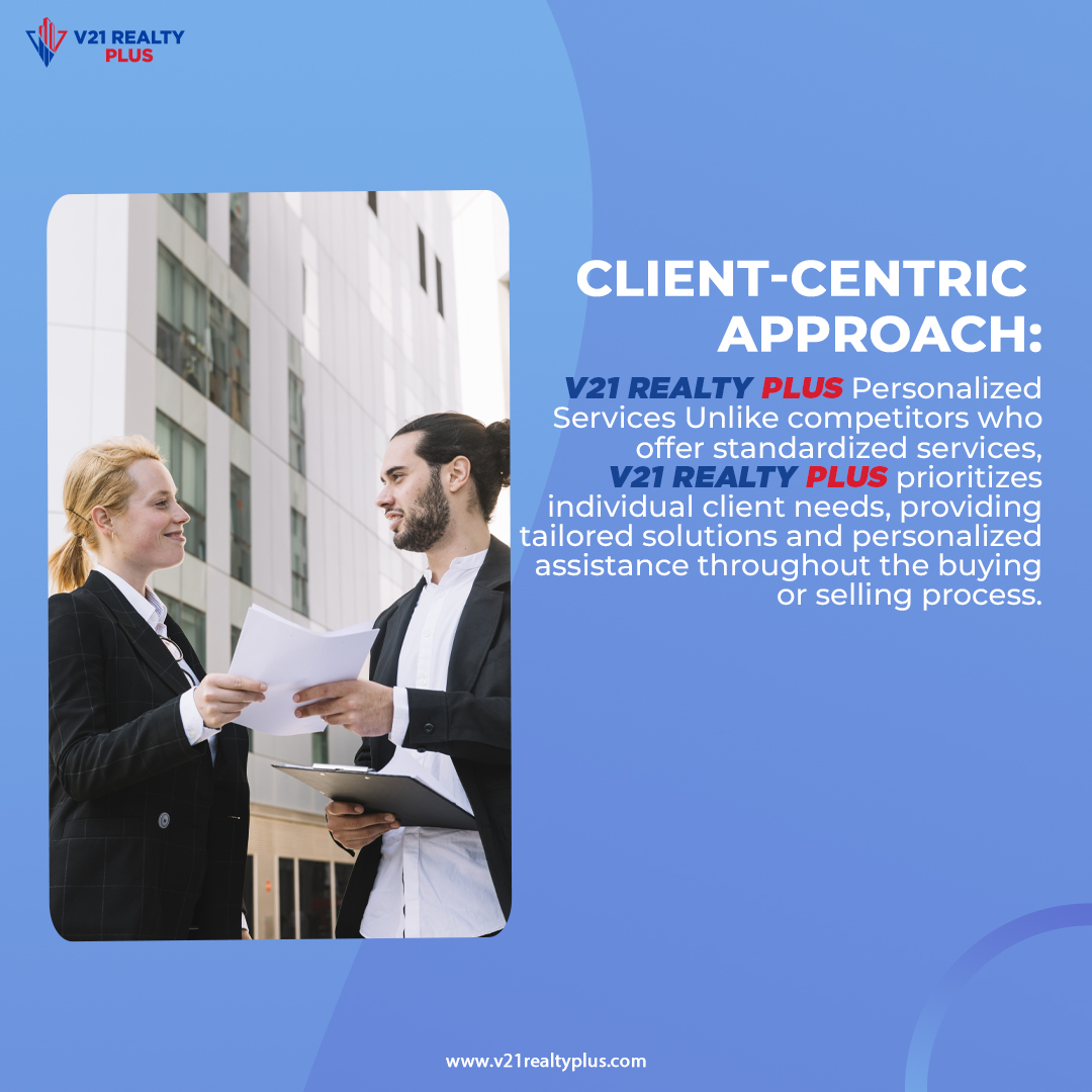 v21realtyplus's tweet photo. V21 Realty Plus's Personalized Services 💼 Unlike competitors who offer standardized services, V21 Realty Plus prioritizes individual client needs, providing tailored solutions and personalized assistance throughout the buying or selling process. https://t.co/MrpRKESodO