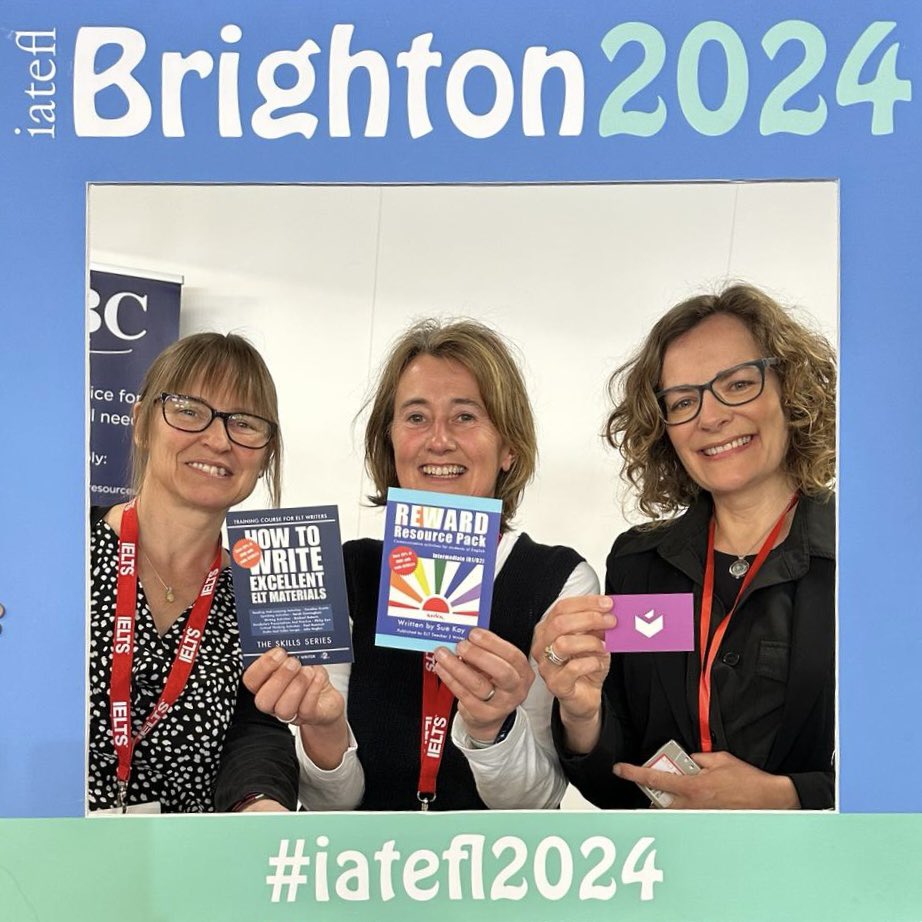 We’ve had a great time in Brighton this week. If you haven’t chatted to us on the Independent Authors and Publishers stand, visit the BEBC stand to see, buy or order our books (& get 20% discount)! Or get 20% off via BEBC website using code IATEFL24. 
bebc.co.uk