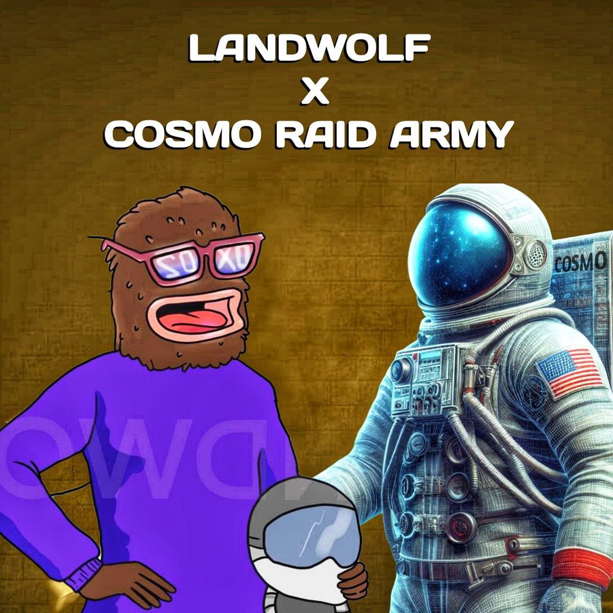 COSMO RAID ARMY X #LANDWOLF Such a great partnership 🔥 Looking forward to seeing this project gain its proper Twitter presence Great launch indeed This could possibly send 🔥🔥 Perfect time to ape in is now MCAP: 1.5mill X: twitter.com/LandWolfMeme TG:t.me/LANDWOLFMeme