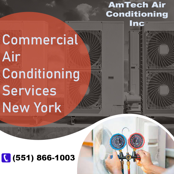 Our company offers top-notch commercial HVAC services in New York, catering to the needs of businesses looking to maintain a comfortable and efficient  working environment. Call us (551) 866-1003  amtechhvac.com #hvac #airconditioning #cooling #hvacservice #ac #service