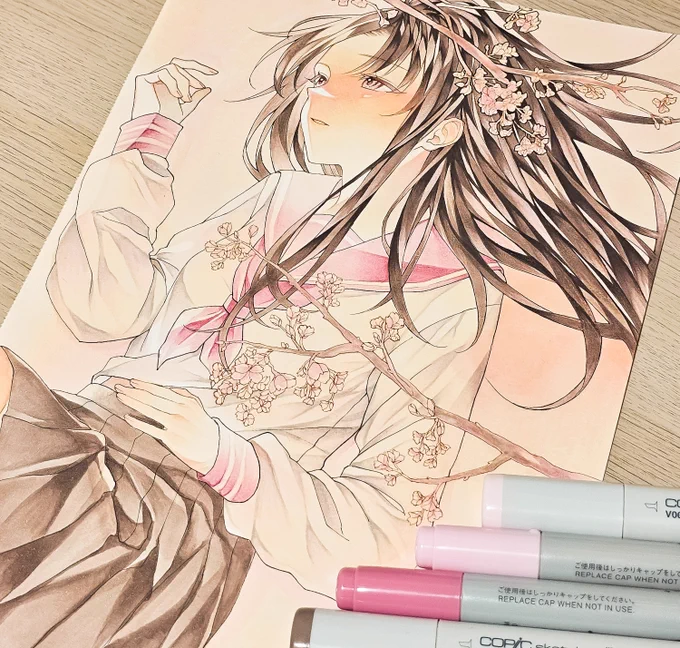 花の散るらむ 