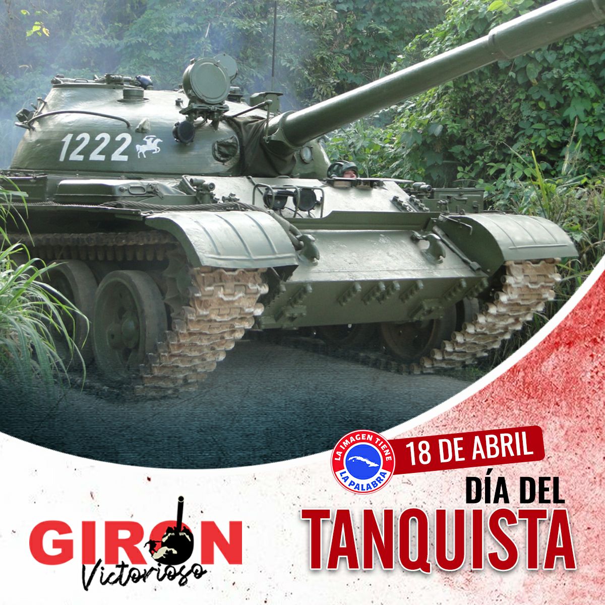 📌Hoy, ésta nación caribeña celebra con satisfacción el día del tanquista... 📌Para todos los que desarrollan esta encomiable profesión... Felicidades!!! #GirónVictorioso #DeZurdaTeam