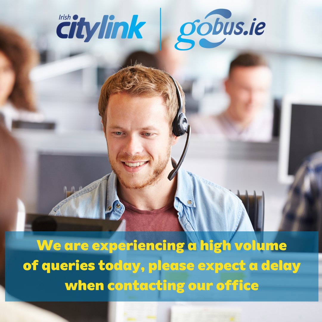 Fógra do Chustaiméirí We are experiencing a high volume of calls and emails today, please bear with us while we work through your queries! If you have your booking reference, remember that you can amend your booking online at citylink.ie