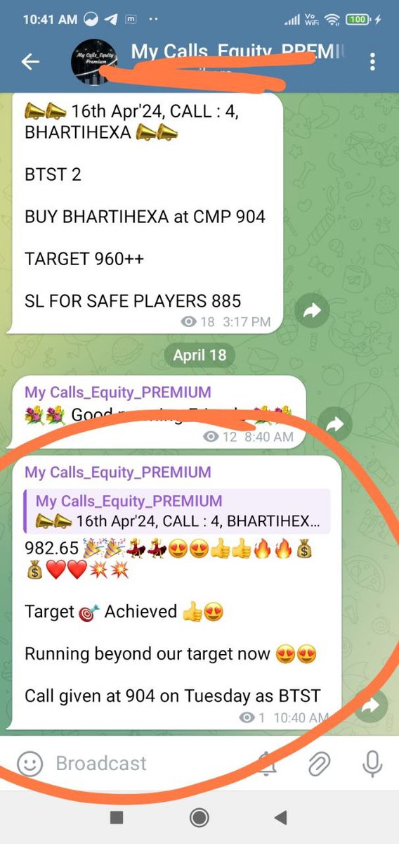 #BHARTIHEXA Achieved it's Target

904 to 982.65 🔥🔥

Suggested in our Premium Group on Tuesday as BTST