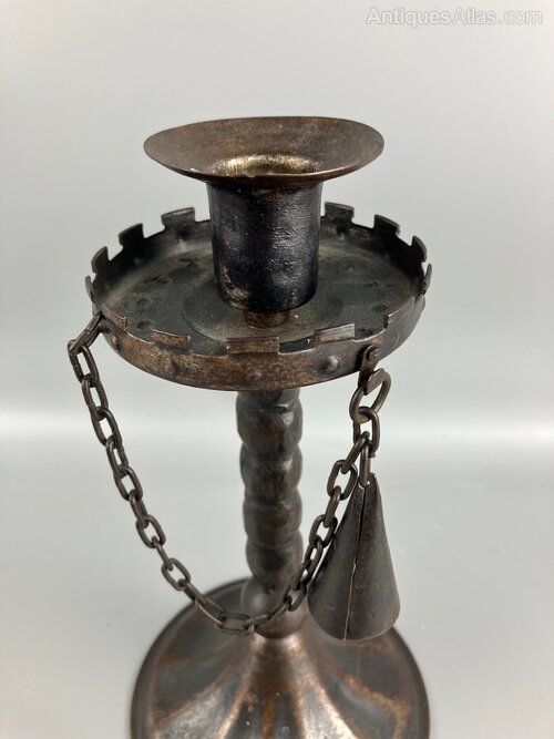 For sale on Antiques Atlas is this Goberg Arts &amp; Crafts Steel Candlestick &amp; Snuffer antiques-atlas.com/antique/goberg… 
listed by #Antiques Levels Antiques <a href="/levelsantiques/">Levels Antiques</a>  
#hugoberger #goberg  #gobergcandlestick #artsandcrafts