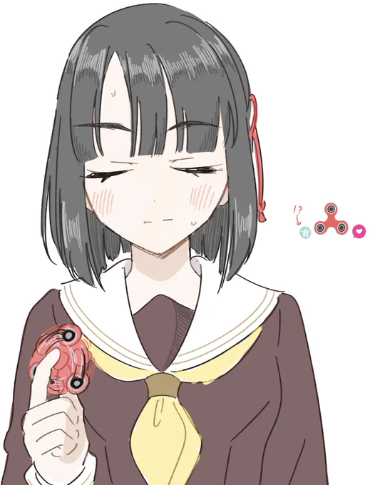 吟子のお気に入りギフトにハンドスピナーがあるんですけど緊張してる時に回してたりする……!??? 