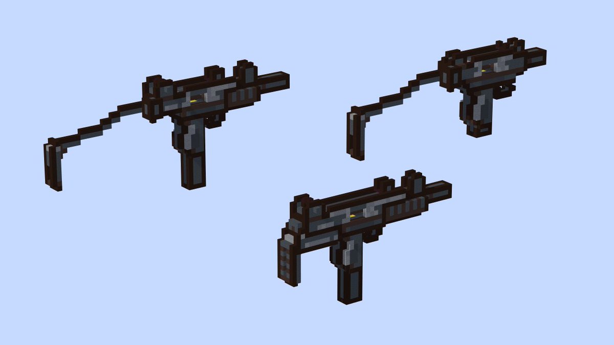 CinemaHanwil's tweet photo. UZI submachine gun rig from The Voxelated Armory for Mine-Imator 2.0+ https://t.co/FMErqdnIeN