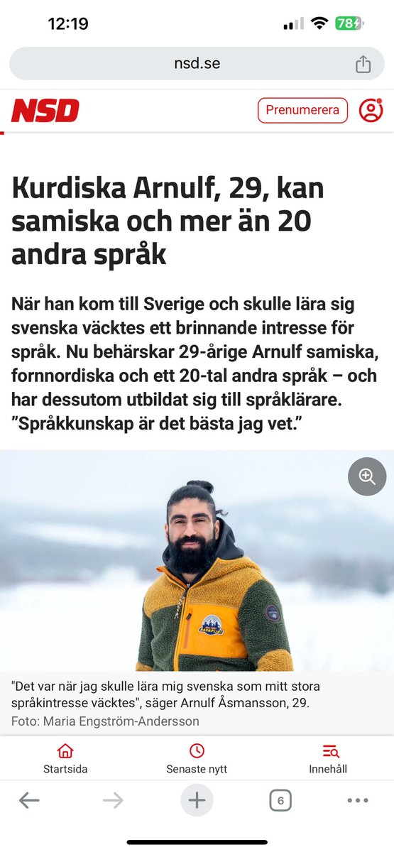 mjalthugg's tweet photo. Random rasist: ”Invandrarna kommer hit, vill inte lära sig svenska och jobbar inte”

Samtidigt, Kurdiska Arnulf, 29, har lärt sig svenska, samiska, fornnordiska &amp; 20 andra språk och utbildat sig till språklärare. https://t.co/YfuUFOZh1z
