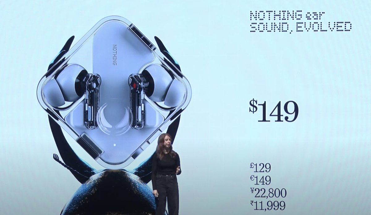 New Nothing Ear Price Rs. 11,999 Comes with new 11mm Drivers Better ANC Hi-Res Audio, LDAC & LHDC Support