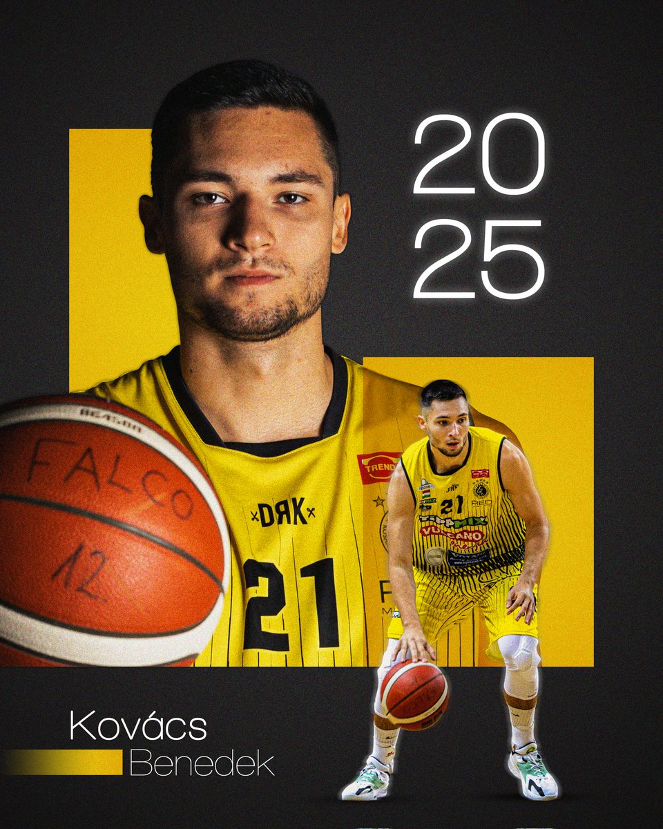 ✒️ Kovács Benedek a 2024/25-ös szezonban is 💛🖤-ben lép pályára!

#FalcoKC #együtt #family #nextseason