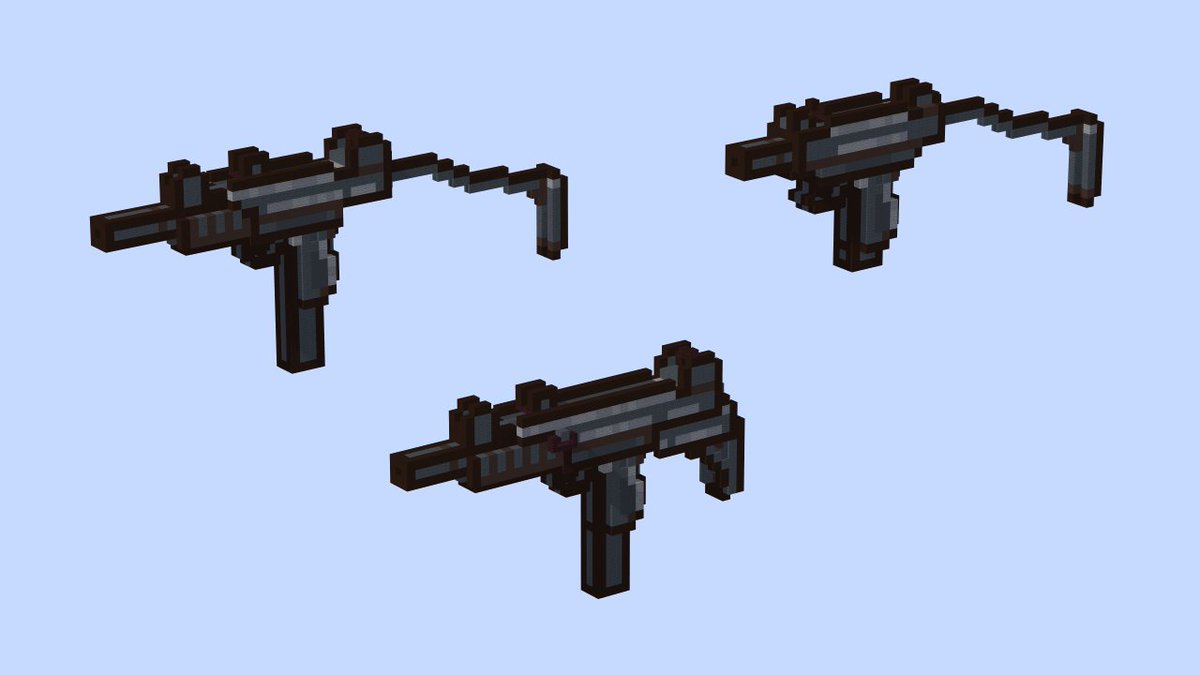CinemaHanwil's tweet photo. UZI submachine gun rig from The Voxelated Armory for Mine-Imator 2.0+ https://t.co/FMErqdnIeN