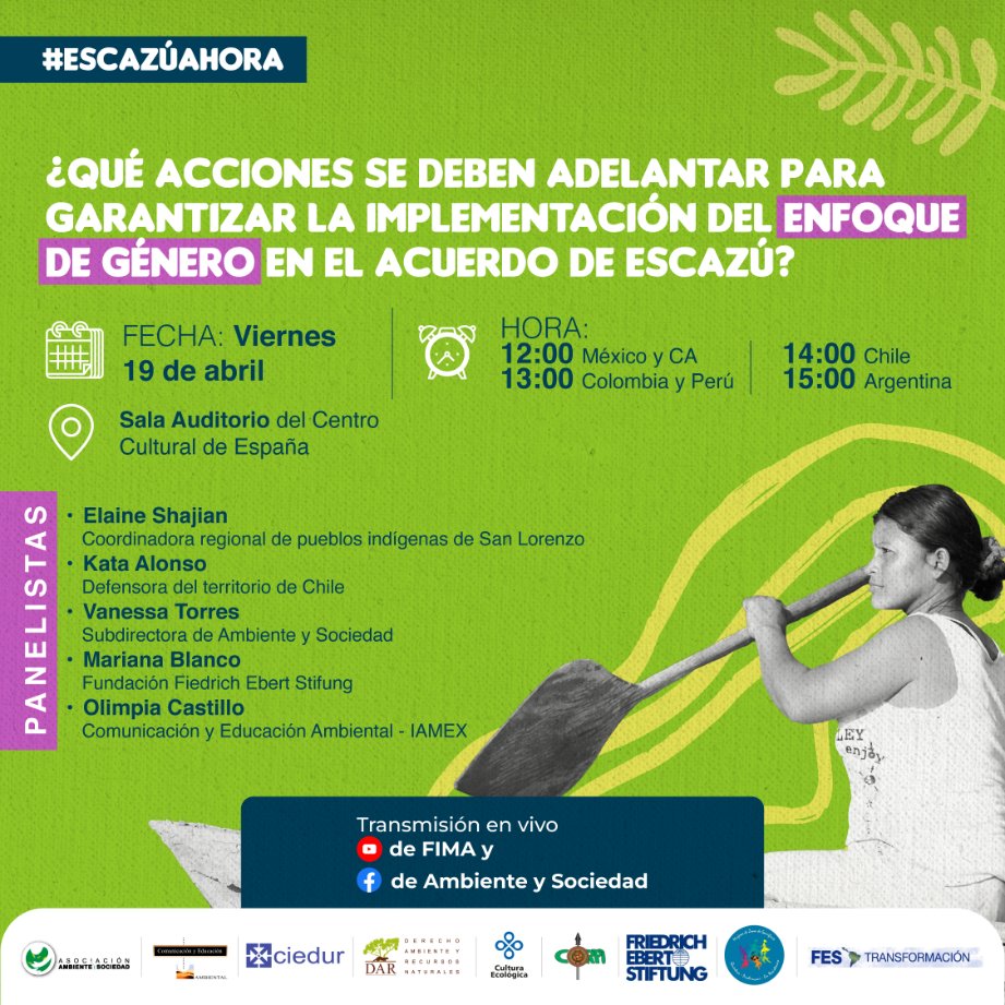 ambienteysoc's tweet image. #EscazúAhora📣 | Desde Ambiente y Sociedad estaremos participando en la #PreCOP y #COP3 del Acuerdo de Escazú 🤓⭐️. Te invitamos a conocer más de estos eventos aquí 👇.

📹 ¡También transmitiremos a través del canal de YouTube de @FIMA_Chile  y nuestra página de Facebook!