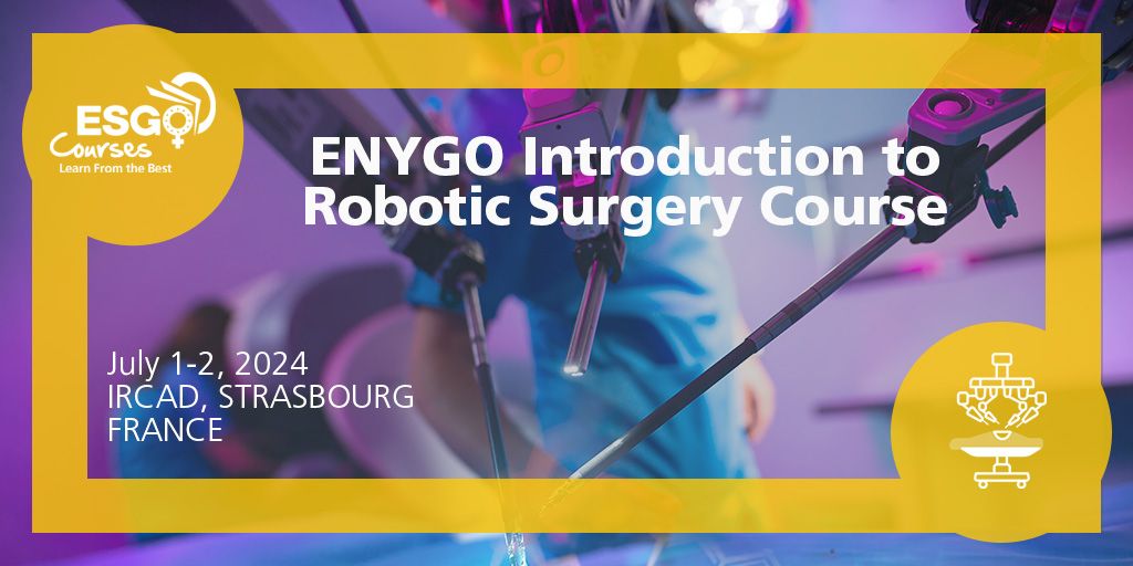 🤖 Explore robotic surgery with us! 🚀 📅 July 1st & 2nd, 2024 📍 IRCAD MIS Training Center, Strasbourg No experience needed, just curiosity for surgical innovation. Hosted by ESGO & ENYGO, featuring interactive sessions & hands-on training. #esgoendorsed #RoboticSurgery