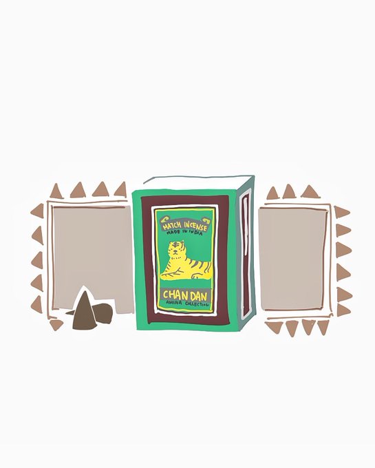 160円くらいで売ってたCHANDAN(白檀)のお香 焚かなくてもいい匂い〜 