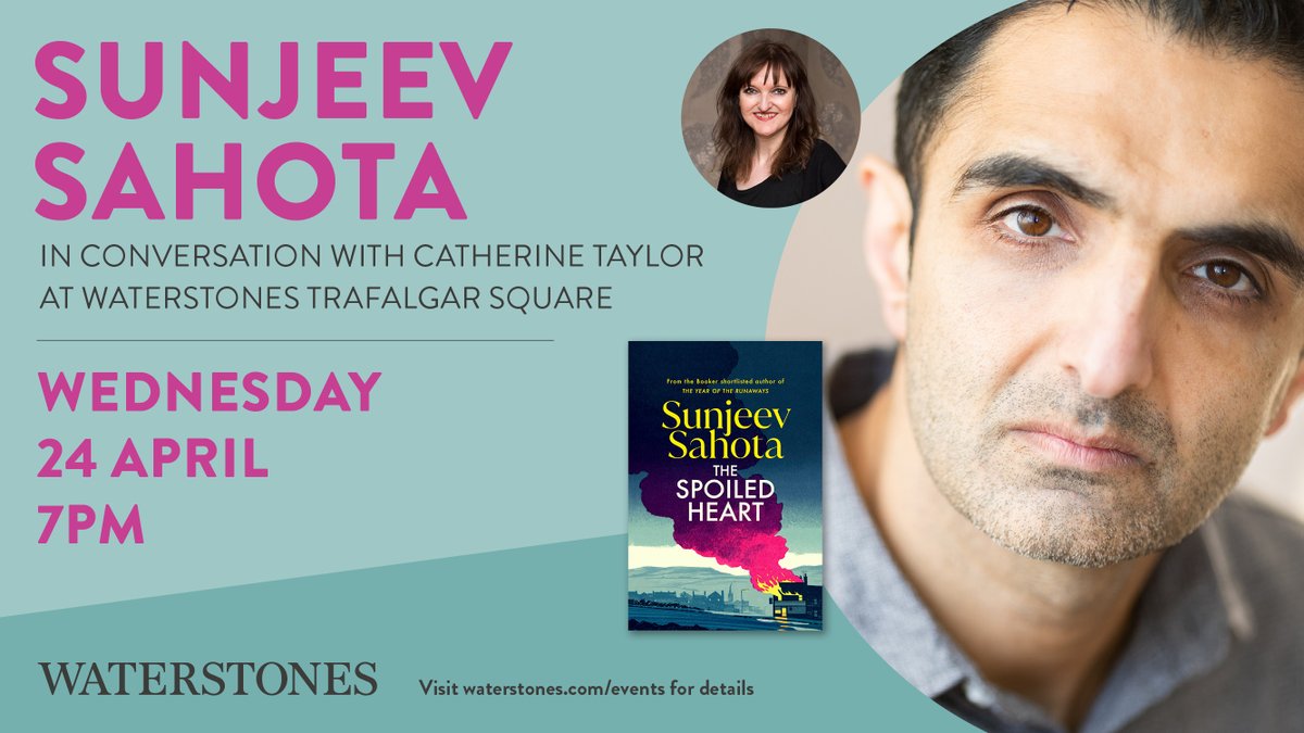 Only a week until Sunjeev Sahota visits @WaterstonesTraf to celebrate the release of his new novel The Spoiled Heart. Space is limited, so don't wait to grab your ticket: bit.ly/4d55gfq