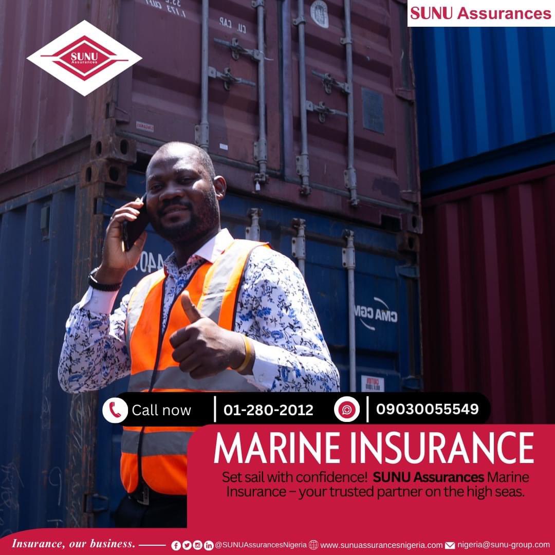 SUNUAssurances's tweet photo. SUNU Assurances marine insurance offers comprehensive coverage for your vessels, cargo, and liabilities, ensuring smooth sailing no matter the voyage. Trust in SUNU Assurances to navigate the unpredictable waters of maritime risks.
#sunuassurances #sunubank #sunusante https://t.co/pnglOKwStm