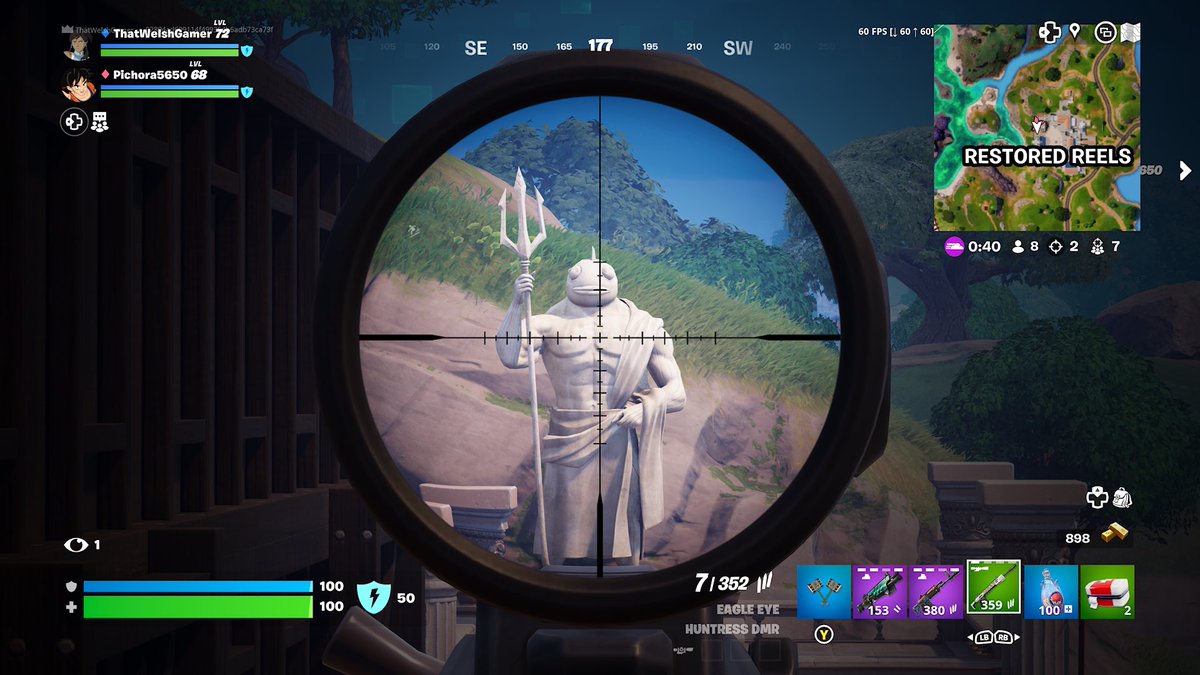 When you’re scoping the area and stare into the face of a god. #Fortnite #Gaming