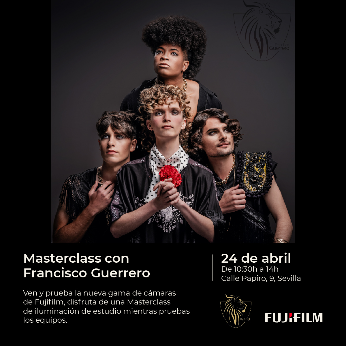 ¿Quieres probar las últimas novedades de #Fujifilm mientras disfrutas de una masterclass de iluminación de estudio con el fotógrafo Francisco Guerrero en Imago Center? 📷 🎟️ Inscríbete gratis en shorturl.at/dmtT4 #fujifilm_es #fotografía