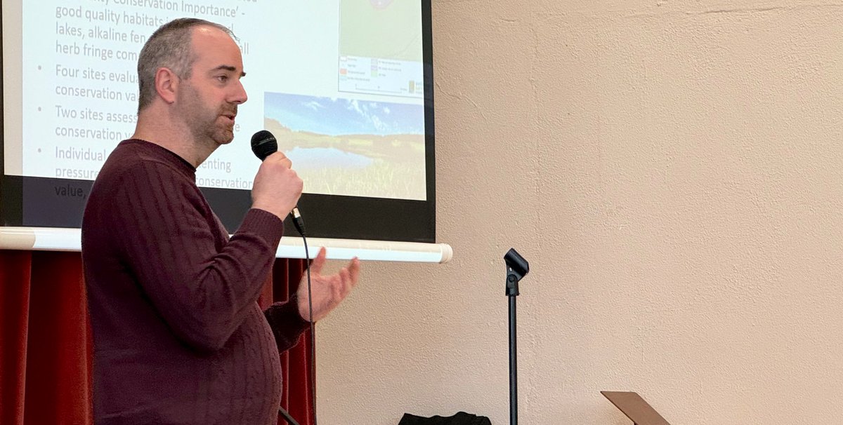 Why carry out a wetland survey? 🔘 Document locations 🔘 Give conservational value 🔘 Promote awareness Great start to today’s @forum_wetlands event with Biodiversity Officer Barry O’Loughlin.