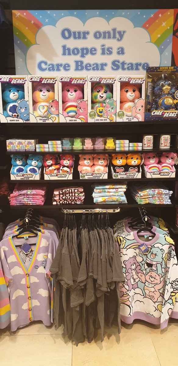 Come into store and have a @carebears stare at our new range. No need to wait for a 'countdown'.... but free to sing it! #carebears