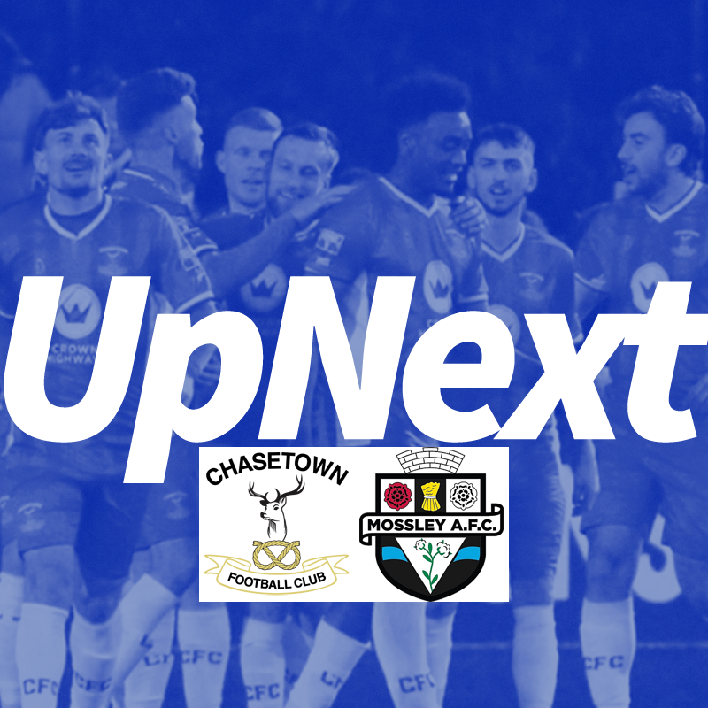 Up Next:

🏆 The Pitching In Northern Premier League West
⚽️ Chasetown vs. Mossley
⌚ Saturday 20th April 3.00pm
🎟 Adults £10, Conc. £7, U16 £2
🏟 The Scholars Ground, Church Street, Chasetown WS7 3QL