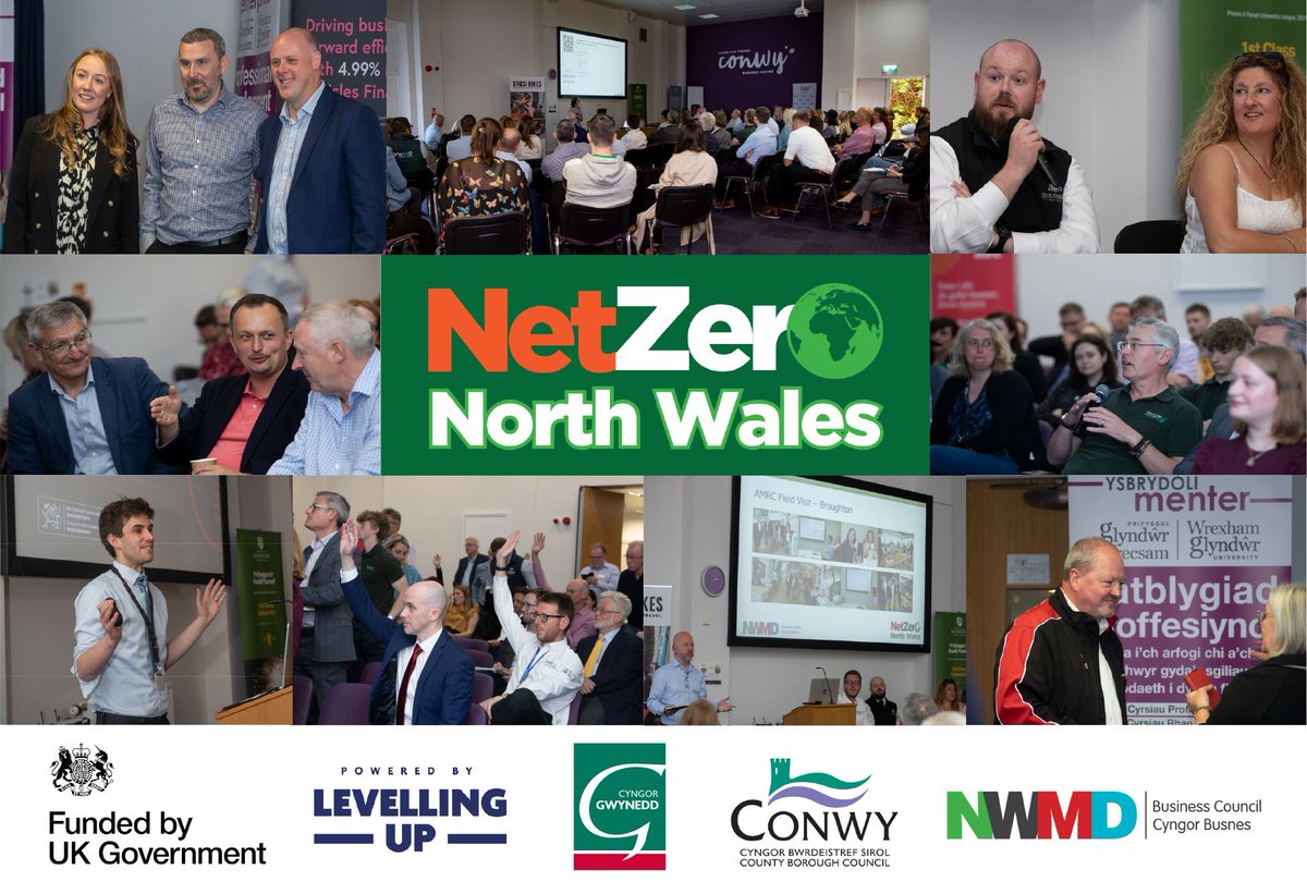 Net Zero North Wales network is at Pontio, Bangor on 25th April at 12:30pm! Speakers, presenters, and expos include; Welsh Government, Liverpool Airport, Xplore! , RTC North, and more exciting businesses! Book this free session inc. Lunch here 👉 buff.ly/3JhpEwk #UKSPF