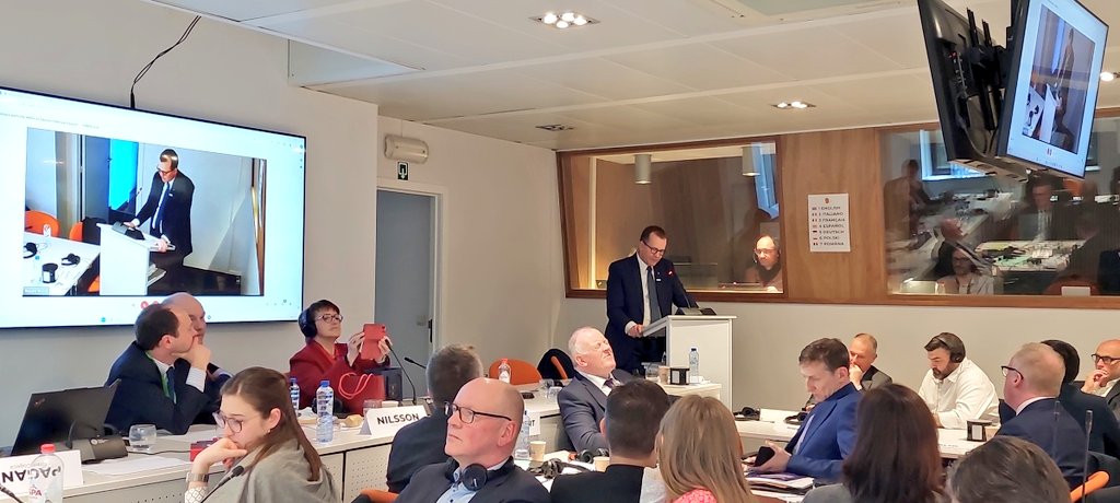 A full room <a href="/COPACOGECA/">COPA-COGECA</a> to bid farewell to former Secretary General of 17 years <a href="/pekka_pesonen/">Pekka Pesonen</a> 👏👏👏
Many kind words and congratulations for the extraordinary accomplishments during his long term at the steering wheel of our organisation. In his words "It has been an adventure"!