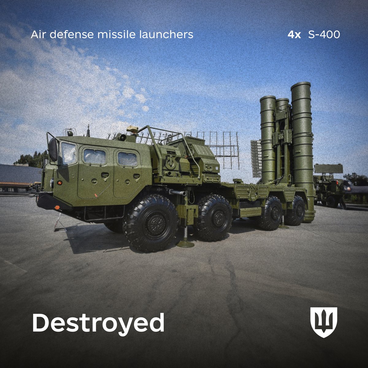 On April 17, 2024, as a result of a successful operation by the Armed Forces of Ukraine at the military airfield in Dzhankoi in Crimea, the following russian targets were destroyed or critically damaged: ● 4x S-400 air defense missile launchers ● 3x radar detection systems ●