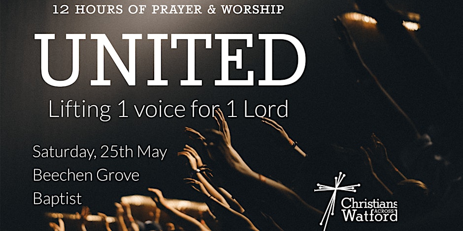 THIS MONTH! Join us for 12 hours of unity- there will be different Christian voices, traditions, charities and churches- but 1 voice lifted in praise and prayer to 1 Lord. You won't want to miss it! No tickets needed, all ages are welcome to just come along!