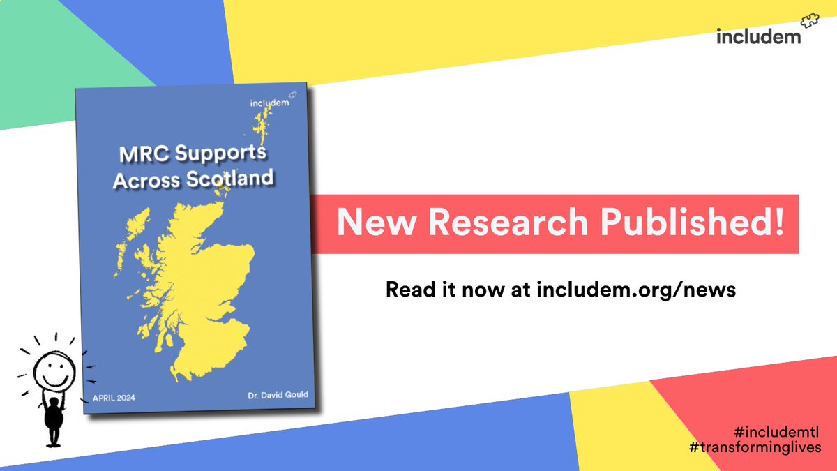 📢 NEW RESEARCH REPORT📢

Read the latest research report from our Research Associate, Dr David Gould; 'MRC Supports Across Scotland'. 

➡️ ow.ly/smLi50RiO6c

#transforminglives #includemtl