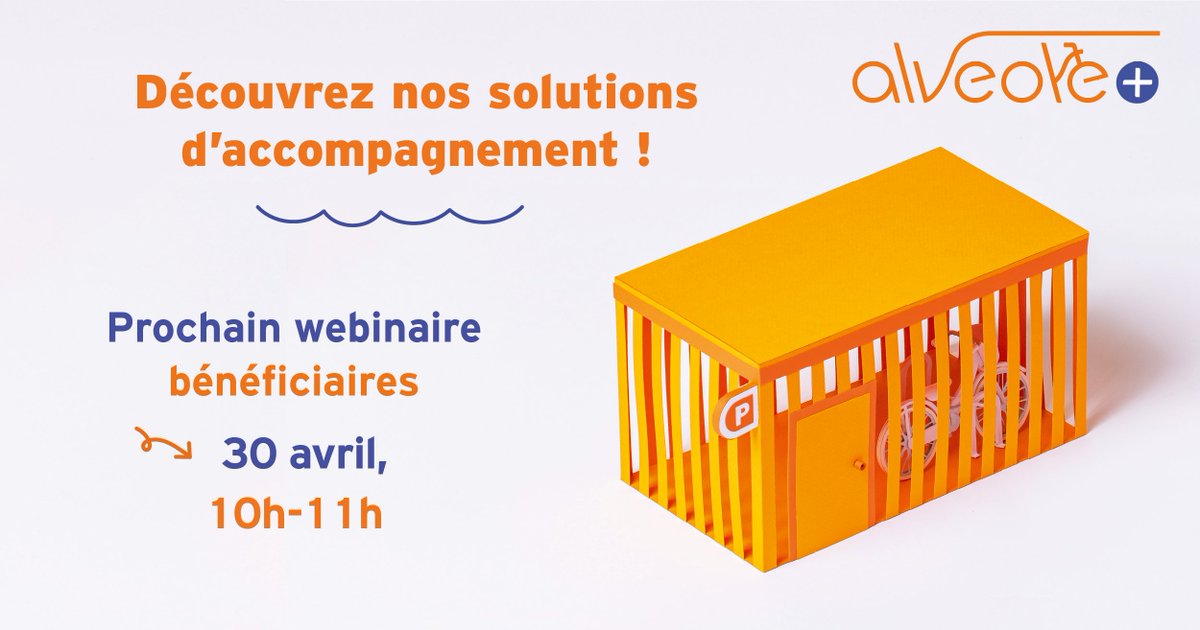 Participez à notre webinaire pour en savoir plus sur notre programme et obtenir des conseils et des cofinancements pour un projet de stationnement pour les vélos !
📅  le mardi 30 avril, de 10h à 11h
Inscrivez-vous ➡️ alveoleplus.fr/evenements/39