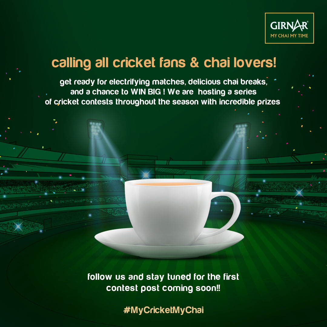 Put your knowledge to the test with our upcoming IPL contests! We've got prizes that'll make your taste buds and cricket fandom do a happy dance. Stay tuned, and get ready to play! 

#MyCricketMyChai #iplseason #contest #contestalert #tea #teatime #chai #teaaddict #tealife