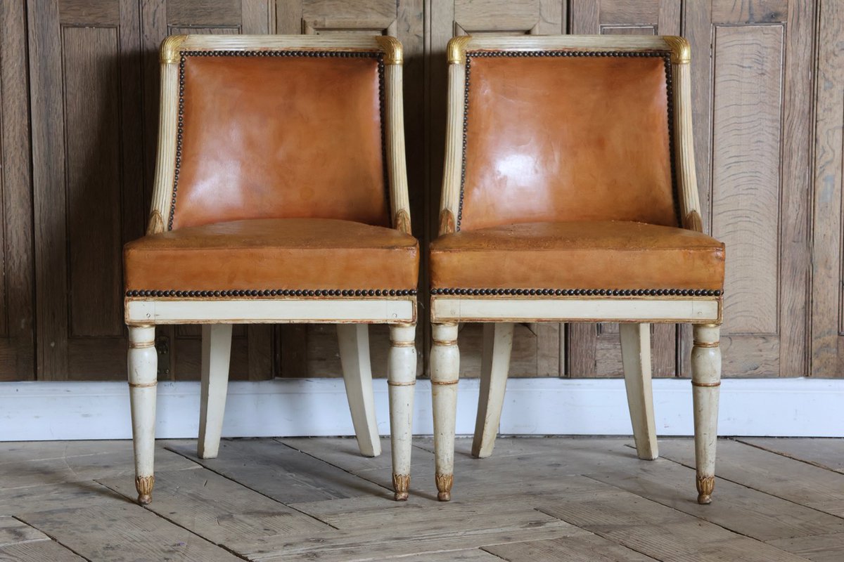 Fine Pair of Early C19th French Empire Period Chairs Stamped JACOB.D.R.MESLEE

rb.gy/mfx9g2

#pairofchairs #antiquechairs #antiquefurniture #interiordesign #decor