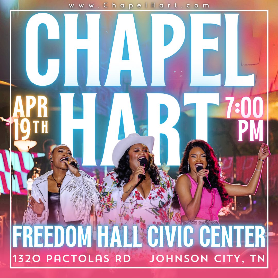 Johnson City, TN here we come!!! It’s not too late to grab tickets for the Freedom Hall Civic Center at @etsu etix.com/ticket/p/63118…