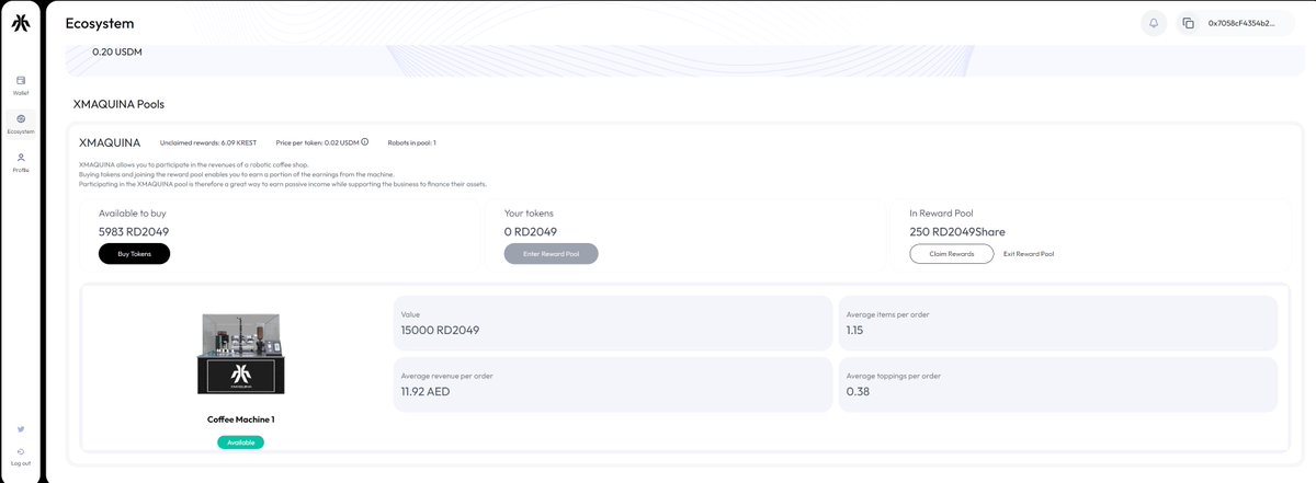 Hey everyone!

Forget fearing robots, let's earn from them!

This post will show you how to interact with <a href="/xmaquinanetwork/">XMAQUINA</a>  and earn $KREST tokens with every purchase, launch on <a href="/eloop_network/">Teneo</a> , all powered by the <a href="/peaqnetwork/">peaq</a>  

Haven't heard of the <a href="/eloop_network/">Teneo</a>  yet?  You