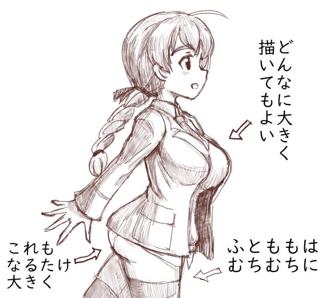 大体乳に対しての訴えかもしれない… #軽い気持ちで描いたら思った以上に反響があった絵 