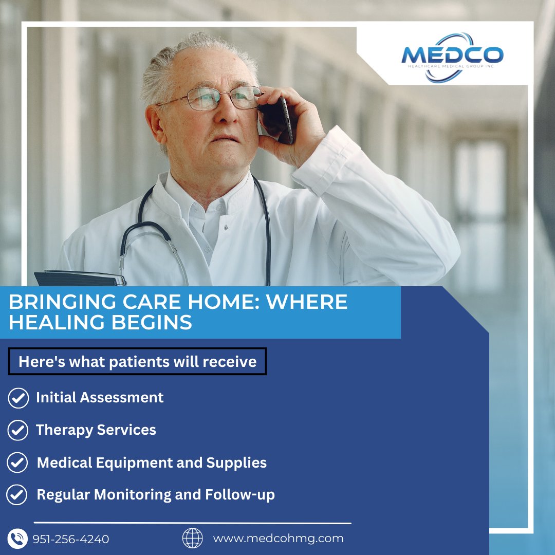 Recovery starts where you're most comfortable - at home. Trust Medco Healthcare Medical Group to provide personalized care tailored to your needs. Please visit our website:
medcohmg.com
#medcohealthcaremedicalgroup
#homehealthcareservices
#homehealthcare