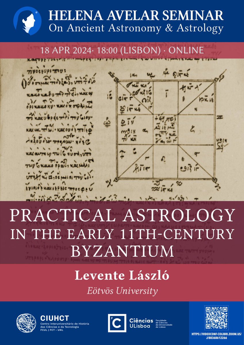 Today! Exploring Byzantine astrological practices with Levente László @ciuhct @cienciasulisboa ciuhct.org/en/agenda/prac…