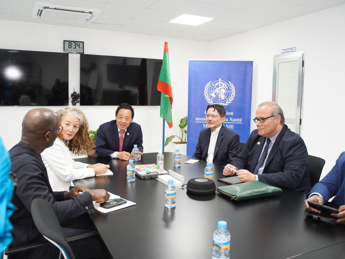 April 16, 2024, Nouakchott, Mauritania - FAO Director-General QU Dongyu meets with UNCT( Nouakchott -Mauritanie ) @FAOMauritania @FAODG